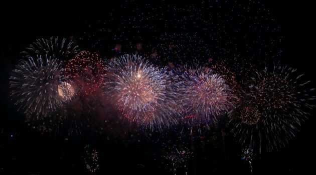 fireworks display at night